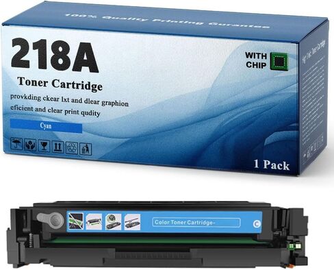 خراطيش حبر بديلة 218A متوافقة مع HP Color Laserjet Pro 320ldw MFP 3301cdw 3301fdw 3301sdw. الطابعات (أسود) in Kuwait