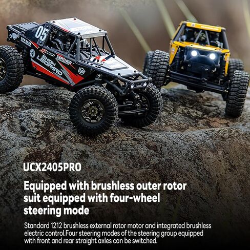 TOUCAN RC HOBBY US in Stock UDI RC UCX2405PRO 1/24 2.4G 4WD RC Rock Crawler Brushless Motor ESC راديو يتم التحكم فيه على الطرق الوعرة، مركبات RTR موديل بطارية سيارة للأعمار من 14 عامًا فما فوق in Saudi Arabia