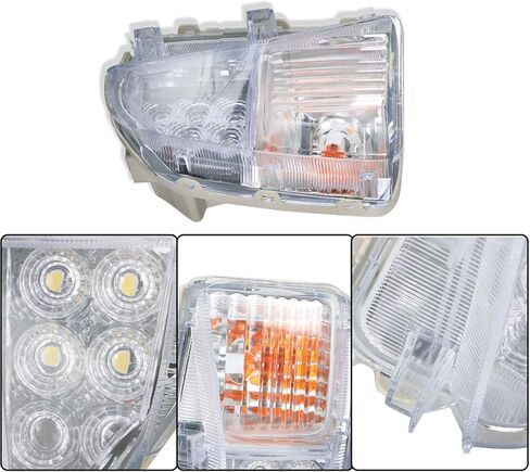 WFLNHB Fog Lights Replacement for Prius 2010-2015 DRL Fog Lights Lamp Clear Lens Left Side (Driver Side) TO2531150 8151147060 in Saudi Arabia