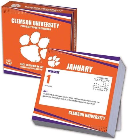 Clemson Tigers 2026 Box Calendar (26998053004) in Saudi Arabia