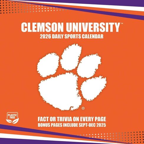 Clemson Tigers 2026 Box Calendar (26998053004) in Saudi Arabia