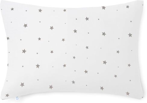 DREAMLAND BABY Toddler Pillow, 13 x 18. Machine Washable, 100% Cotton Kids Pillow + Ultra Soft Viscose Pillowcase. Perfect Addition to Toddler Bedding Set, Ideal for Travel in Kuwait