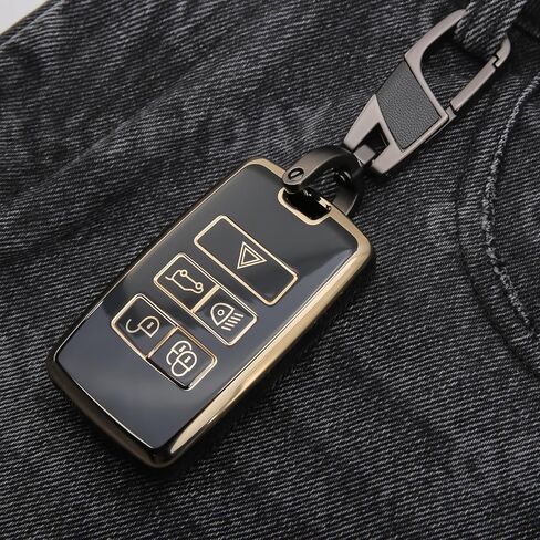 2PCS for Range Rover Key Fob Cover Fits 2018 2019 2020 2021 2022 2023 2024 2025 Land Rover Jaguar E I-PACE XE XJ XF Vogue Velar Range Discovery Rover Sport Accessories in Saudi Arabia