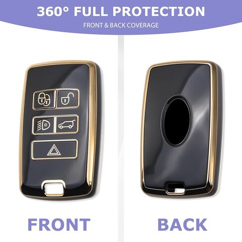 2PCS for Range Rover Key Fob Cover Fits 2018 2019 2020 2021 2022 2023 2024 2025 Land Rover Jaguar E I-PACE XE XJ XF Vogue Velar Range Discovery Rover Sport Accessories in Saudi Arabia