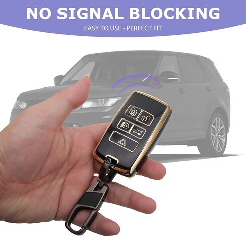 2PCS for Range Rover Key Fob Cover Fits 2018 2019 2020 2021 2022 2023 2024 2025 Land Rover Jaguar E I-PACE XE XJ XF Vogue Velar Range Discovery Rover Sport Accessories in Saudi Arabia