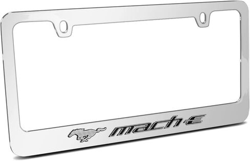 iPick Image for Ford Mustang Mach-E UV-LED Printed American-Made Black Metal License Plate Frame in Saudi Arabia