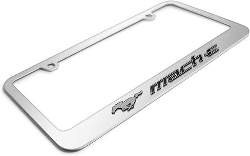 iPick Image for Ford Mustang Mach-E UV-LED Printed American-Made Black Metal License Plate Frame in Saudi Arabia
