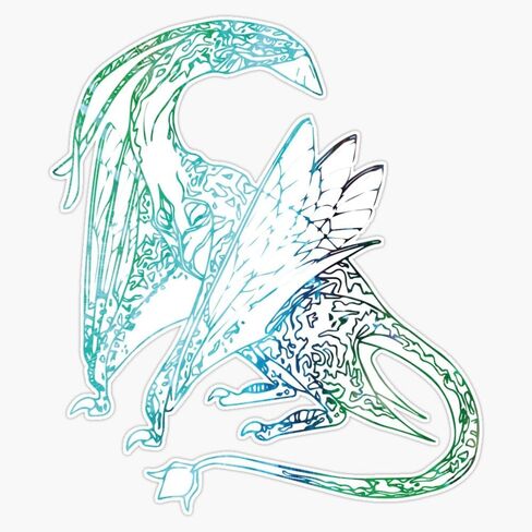 Ikran Pandora Predatory Avatar Planet Ocean Version Sticker Bumper Sticker Vinyl Decal 5" in Saudi Arabia