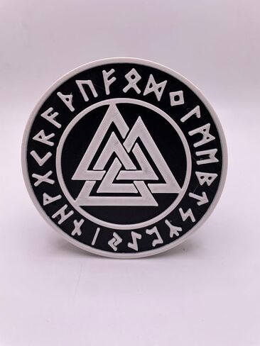 Odin's Knot Trailer Hitch Cover, 3D Printed, ABS Plastic in Saudi Arabia