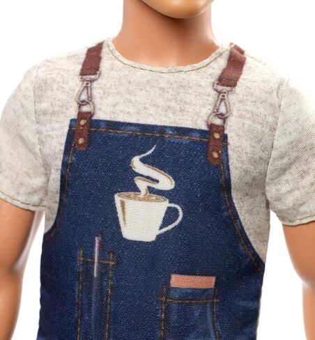 Ken Barista Doll, Broad, Wearing Café Apron in Saudi Arabia