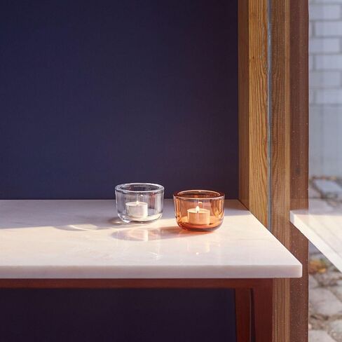 iittala 1027711 Valkea Candle Holder, Seville Orange, Approx. φ3.3 x H2.4 inches (85 x 60 mm) in Saudi Arabia