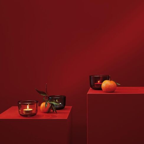 iittala 1027711 Valkea Candle Holder, Seville Orange, Approx. φ3.3 x H2.4 inches (85 x 60 mm) in Saudi Arabia