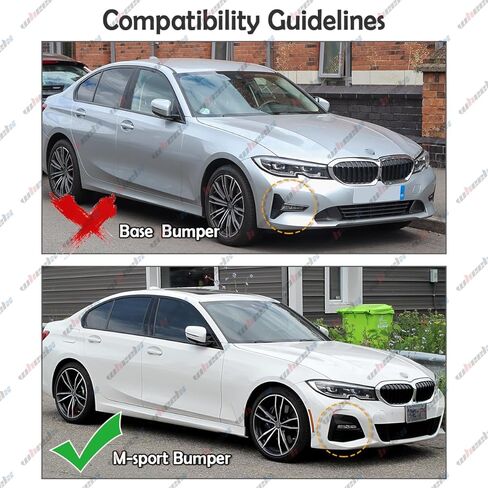 الشفة الأمامية متوافقة مع 2019-2022 BMW G20 G28 330i 330e M340i xDrive M-Sport، طقم جسم حماية ممتص الصدمات للذقن السفلي يناسب 2019 2020 2021 2022 (نمط ألياف الكربون) in Kuwait
