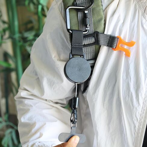 Outdoor Climbing Easy to Pull Buckle Telescopic Mobile Phone Hanging Rope Strong Steel Wire Heavy-Duty Pull Rope Buckle in Saudi Arabia