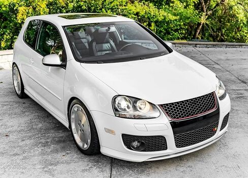 iJDMTOY Black/Red/Yellow 3-Color Stripe Lower Grille/Hood Grill Badge Emblem w/No Removal Required Toggle Anchor Bolts, Compatible with German Cars in Saudi Arabia