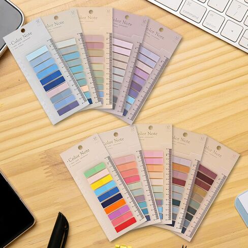 Tabs 2000Pcs Sticky Index Tabs Page Markers,Writable and Transparent Sticky Notes Page Tabs Book Markers Label Stickers Index Tabs for Page Marking Classify File (10 Pad) in Saudi Arabia