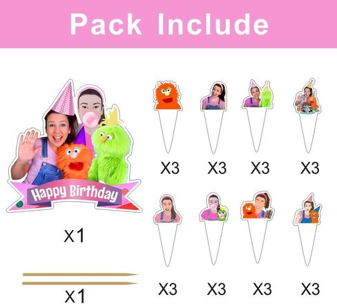 25 قطعة من زينة كعكة راشيل مع 24 قطعة من أغطية الكب كيك، قطعة واحدة من أعلى الكعك لمستلزمات حفلات أعياد الميلاد للأطفال in Kuwait