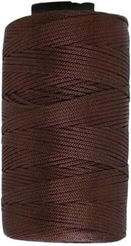 250m Nylon Yarn in Coffee Brown – Premium Quality for Hat Knitting and Various DIY Crafts in Saudi Arabia