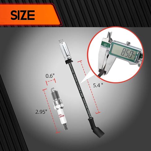 8x Iridium Spark Plugs & Spark Plug Wires for Chevy 5.3L, SparkPlugs for Silverado Suburban Avalanche Tahoe 5.3 4.8L 6.0L, 41-110 Compatible with GMC Sierra Yukon in Saudi Arabia