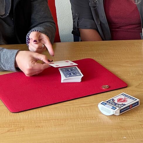 Hat Trick Magic Red Back Svengali Deck and Bite Out Quarter Trick Kit Includes Replacement Rubber Bands in Kuwait