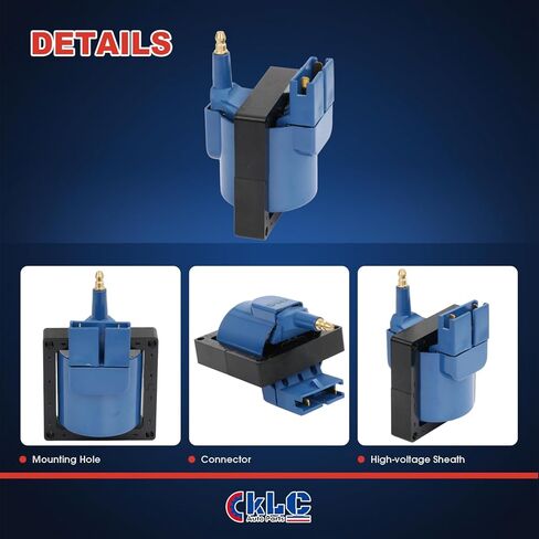 ملف إشعال أداء KLC DG470 F503 GN10135 FD478 متوافق مع Ford F150 F250 F350 Mustang Probe Ranger Taurus Bronco Crown Escort Aerostar، لمارك لينكولن، لمحركات Mercury Sable الخارجية in Saudi Arabia