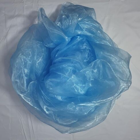 Two-Tone Iridescent Holographic Organza Fabric - 5.5 Yards | Lightweight Sheer Gauze Voile Tulle | for Dresses, Party Decor, DIY Crafts, Shiny Backdrops(Dull Gold) in Saudi Arabia
