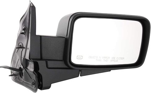 Garage-Pro Driver & Passenger Side Power Heated Mirrors, driver side mirror, side mirror replacement, For Jeep Commander 2006-2010 Without Memory, Paintable in Saudi Arabia