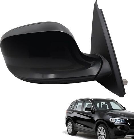 أسود لامع، مجموعة مرآة جانبية للركاب، تناسب سيارة BMW X3 2011-2014، مع عرض جانبي مُدفأ لتعديل الطاقة، بدون إشارة دوران كهربائية لكاميرا النقطة العمياء، مرآة الرؤية الخلفية 3 دبابيس in Kuwait