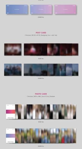 Enhypen Border : Day One 1st Mini Album Dawn Version CD+136p PhotoBook+Clear Story Cover+1p Bookmark+2p PhotoCard+1p PostCard+Tracking Sealed in Kuwait