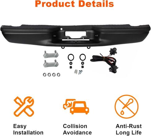مجموعة ممتص الصدمات الخلفي باللون الأسود متوافقة مع 1997-2003 Ford F-150 Flareside/Stepside 2004 F-150 Heritage استبدال لـ FO1103104، YL3Z17906FA in Saudi Arabia