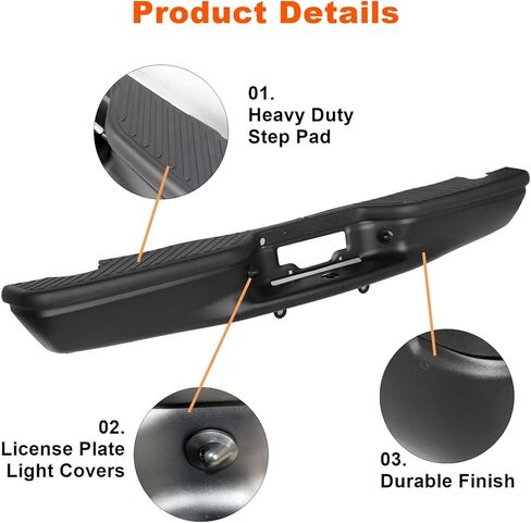 مجموعة ممتص الصدمات الخلفي باللون الأسود متوافقة مع 1997-2003 Ford F-150 Flareside/Stepside 2004 F-150 Heritage استبدال لـ FO1103104، YL3Z17906FA in Saudi Arabia