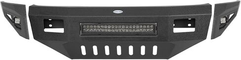 Hooke Road Ram Front Bumper for 2010-2018 Dodge Ram 2500 3500 HD Pickup Truck, Solid Steel Offroad Replacement Bumper with Skid Plate & LED Lights in Saudi Arabia