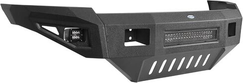Hooke Road Ram Front Bumper for 2010-2018 Dodge Ram 2500 3500 HD Pickup Truck, Solid Steel Offroad Replacement Bumper with Skid Plate & LED Lights in Saudi Arabia