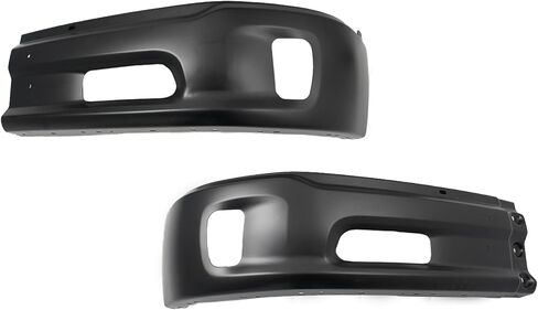 شريط وجه أسود للمصد الأمامي متوافق مع 2013-2018 Ram 1500 2019-2024 Ram 1500 كلاسيكي مع فتحات ضوء الضباب بدون فتحات مستشعر CH1002399، 68160854AB قطعتان in Kuwait