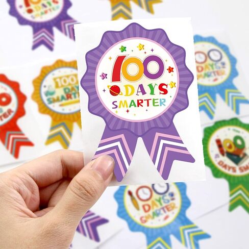 ملصقات اليوم المائة للمدرسة للأطفال، 200 قطعة من ملصقات المكافآت الأكثر ذكاءً لمدة 100 يوم in Saudi Arabia