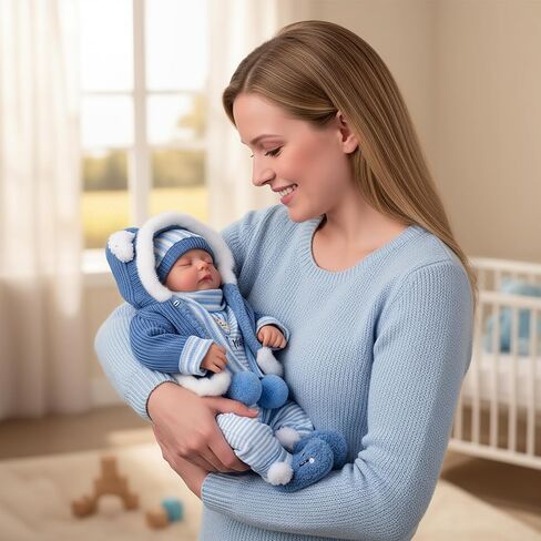 BABESIDE Lifelike Reborn Baby Dolls Boy, 20 Inch Realistic Real Life Baby Poseable Newborn Doll for Boy Soft Vinyl and Cloth Body Baby Dolls with Clothes and Toy Gift for Kids Age 3+ in Saudi Arabia