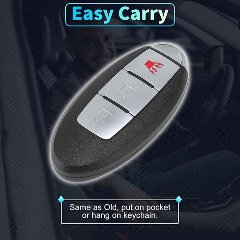 X AUTOHAUX KR5S180144014 433Mhz استبدال دخول بدون مفتاح عن بعد مفتاح ذكي فوب لنيسان مورانو لنيسان باثفايندر 16-18 285E3-5AA3D 4A رقاقة 3 أزرار 2 قطعة in Saudi Arabia