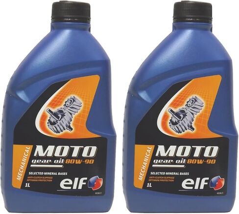 Elf (801680 4-Stroke 80W-90 Motorcycle/ATV Transmission Gear Oil - 1 Liter Bottle in Saudi Arabia