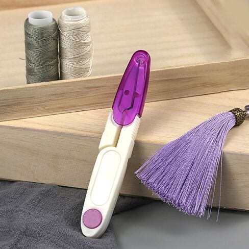 Spring Yarn Scissors With Cover - Handmade DIY Cross Stitch and Thread Cutter, Fishing Gear Tool in Saudi Arabia