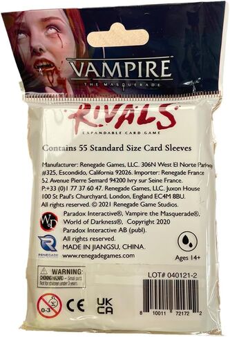 Renegade Game Studios Vampire The Masquerade Rivals Expandable Card Game 2-4 Players, Ages 14+ Playing time 30-70 Minutes in Saudi Arabia
