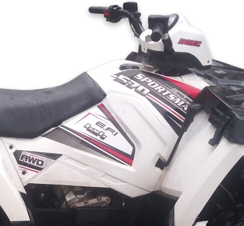 مجموعة ملصقات ورسومات الجسم - تناسب Polaris Sportsman 450 و570 (2014-2020) - بديل على طراز المصنع لملصقات حامل الرفارف والمقود - فينيل متين محمي من الأشعة فوق البنفسجية بسمك 10 مل in Saudi Arabia