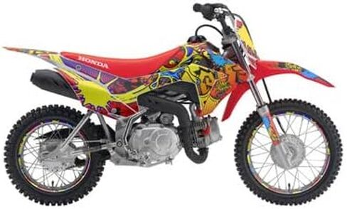 2019-2025 CRF 110 ZANY Pink Senge Graphics مجموعة كاملة مع معرف رايدر. متوافق مع هوندا in Kuwait