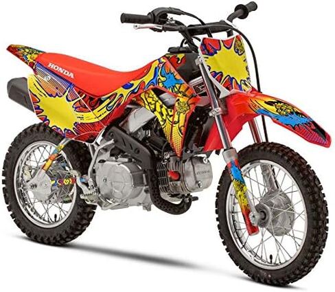 2019-2025 CRF 110 ZANY Pink Senge Graphics مجموعة كاملة مع معرف رايدر. متوافق مع هوندا in Kuwait