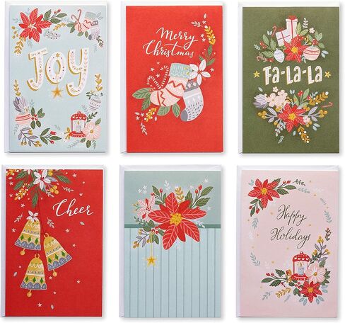 American Greetings Blank Christmas and Holiday Cards with Envelopes, Traditional Holiday Designs (48-Count) in Saudi Arabia