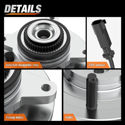 Nilight Front Wheel Hub and Bearing Assembly for Chevy Impala Monte Carlo, Cadillac DTS Eldorado Seville, Buick Century, Pontiac Grand Prix Bonneville 1997-2009 5 Lug w/ABS, OEM 513121 in Saudi Arabia