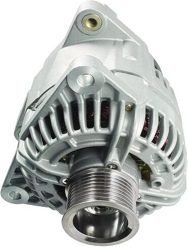 Detroit Axle - 5.9L Alternator for 2003 2004 2005 Dodge Ram 2500 3500, 2005 Ram 4000 [136 A/12V, CW Rotation, 8-Groove Pulley], Alternator with Pulley Replacement in Saudi Arabia