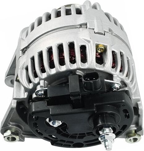 Detroit Axle - 5.9L Alternator for 2003 2004 2005 Dodge Ram 2500 3500, 2005 Ram 4000 [136 A/12V, CW Rotation, 8-Groove Pulley], Alternator with Pulley Replacement in Saudi Arabia