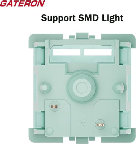 مفاتيح GATERON Goldenrod Yellow Pro للوحة المفاتيح الميكانيكية MX، 5 دبابيس خطية/55gf/مشحم مسبقًا/مقبس LED/مفاتيح طويلة العمر (10 قطع) in Kuwait
