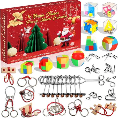 Advent Calendar 2025 Cat Puzzles for Adults 1008 Pieces, YOMESTE Dogs Jigsaw Puzzles of Pet Christmas , Painting Image 27.62"x19.7" Toys & Game Puzzle for Adults, Girls, Birthday Puzzle Funny Choices,24Box Aad 24Day in Kuwait