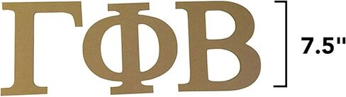 Desert Cactus Gamma Phi Beta Wooden Letter Set Sorority 7.5 Inch Unfinished Wood Gamma phi in Saudi Arabia